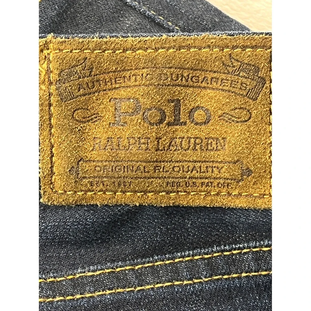 Polo Ralph Lauren Jeans Mens 42x30 Blue Authentic Dungarees Straight Leg Denim
